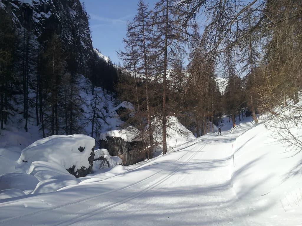 Paysage d'hiver au Pays des Écrins